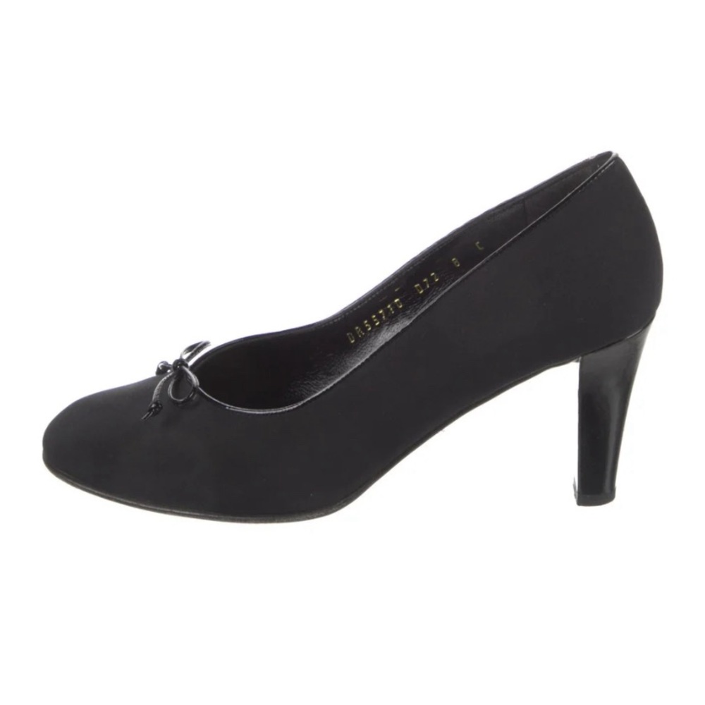SALVADORE FERRAGAMO BLACK HEELS - Picture 4 of 9